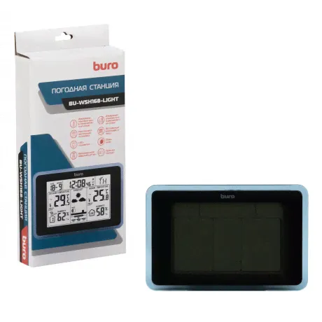 Метеостанция Buro BU-WSH168-LIGHT черный-4