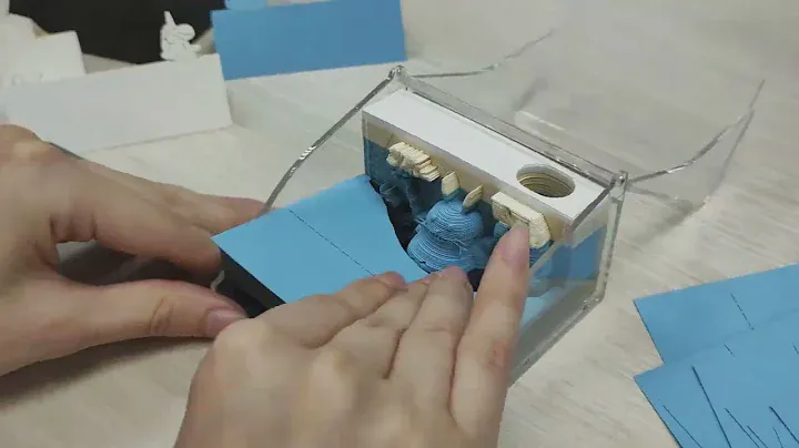 3D блок для заметок, отрывные цветные стикеры для записей с подставкой для ручек Тоторо
