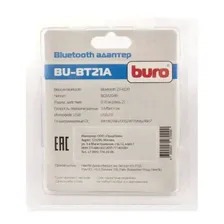 Адаптер USB Buro BU-BT21A черный