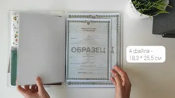 Папка-органайзер для документов семьи на 4 человека