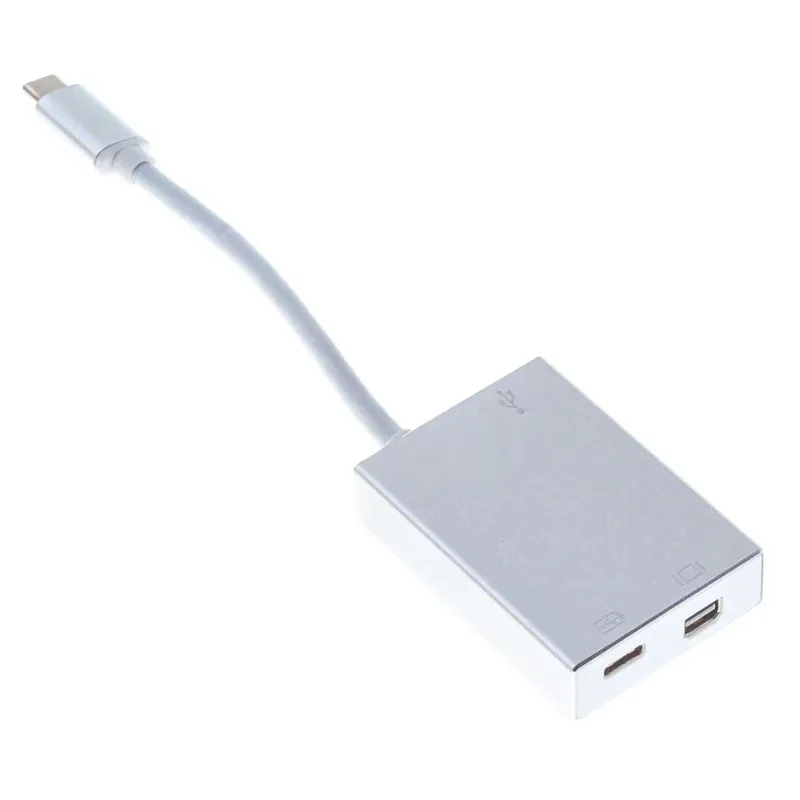 Переходник Buro BHP (Адаптер) USB Type-C(m)(f) miniDP(f) 0.1м сереб-2