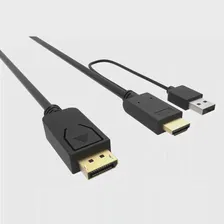Кабель аудио-видео Buro HDMI (m)/DisplayPort (m) 3м. позолоч.конт. черный (HDMI-DP-3M)