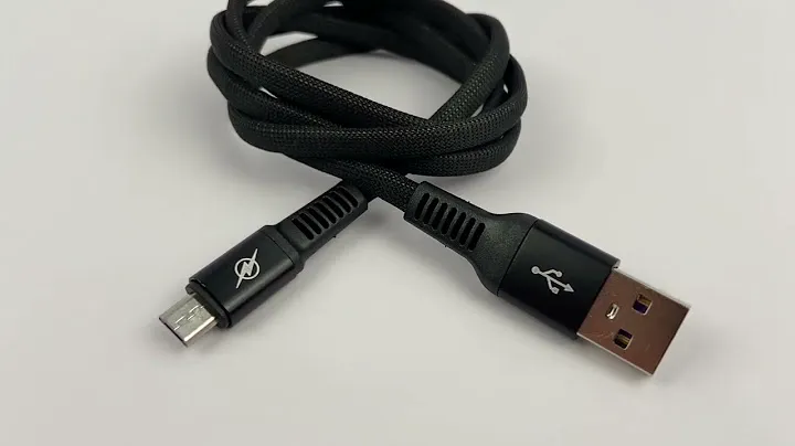 Кабель USB 2.0 на micro USB тканевый черный