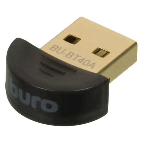 Адаптер Buro USB Bluetooth 4.0+EDR class 1.5 20м черный BU-BT40A-0