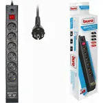 Сетевой фильтр Buro BU-SP5_USB_2A-B 5м (6 розеток) черный