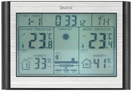 Метеостанция BURO BU-WSH114-LIGHT silver - серебряный