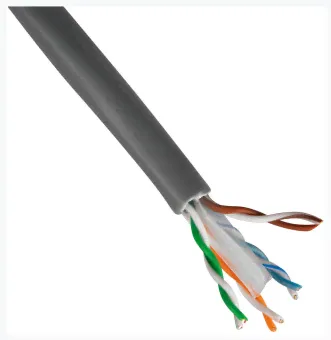 Кабель сетевой Buro UTP 4 пары cat6 solid 0.55мм Cu 305м серый-0