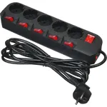 Сетевой фильтр Buro 500SH-3-SW-B 3м (5 розеток) черный