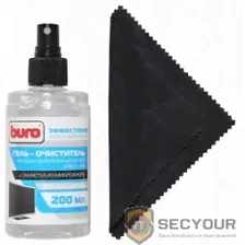 BURO BU-Gel_screen Чистящий набор для экранов и оптики, 200мл (салфетки + гель)