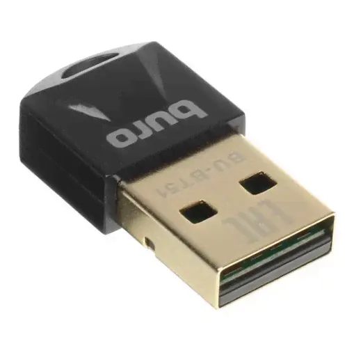 Адаптер Bluetooth Buro BU-BT51 BT5.1+­EDR class 1.5 20м черный-1