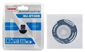 Адаптер Bluetooth USB Buro BU-BT40B (BT4.0+EDR класс1.5)