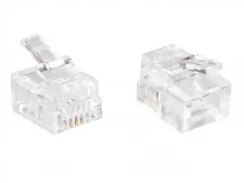 Коннектор RJ-11 Buro TLUS-037, 6P4C телефон, 100шт. (TLUS-037 (RJ-11))