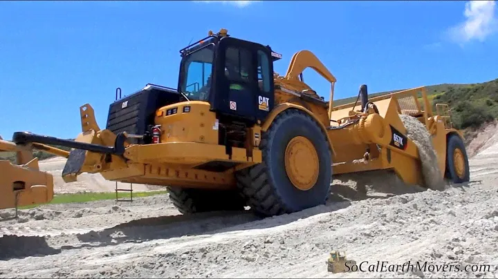 Brand new Tier 4 CATERPILLAR 657 scraper in action