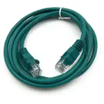 Патч-корд Buro литой (molded), UTP, cat.5E, 1.5м, 4 пары, 26AWG, алюминий омедненный, 1 шт, зеленый