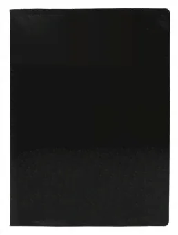 Папка метал.зажим Buro -ECB04CBLACK A4 пластик 0.5мм черный