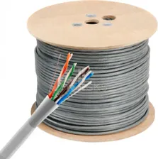 1505273 Кабель сетевой Buro UTP 4 пары cat6 solid 0.52мм Cu 305м серый